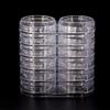 Nail Art Tools Powder Rhinestone Empty Storage Pot Box Case 6 Layers 12 Grids