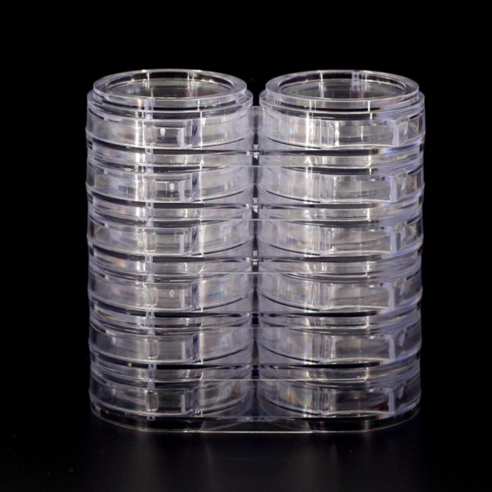 Nail Art Tools Powder Rhinestone Empty Storage Pot Box Case 6 Layers 12 Grids