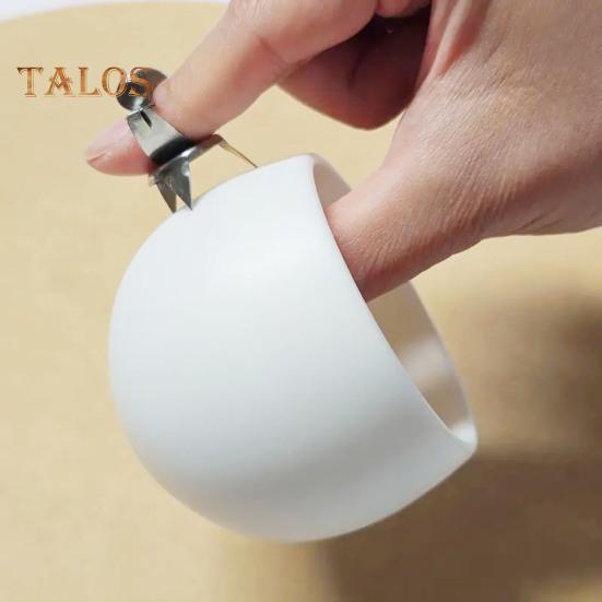 2-teiliger Glasur-Dip-Clip, Edelstahl, ergonomischer Komfort, leicht zu reinigen, multifunktionales Werkzeug zum Auftragen von Glasurfarbe