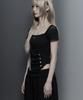 ETRE AU SOMMET Bust Line Pintuck Detail Top (Black)