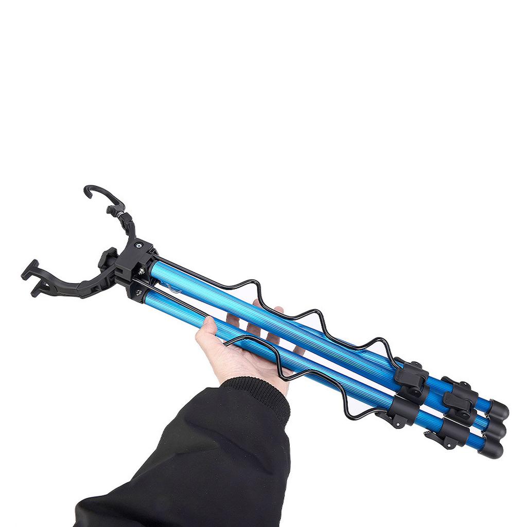 Portable Fishing Rods Tripod Stand Telescopic Aluminum Alloy Fishing Rod Holder for Sea Beach Shore Extendable Fishing