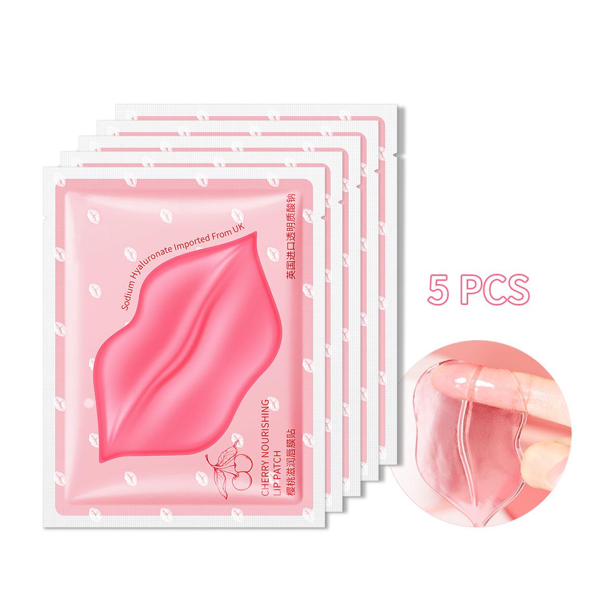 

Увлажняющая, предотвращающая высыхание и выцветание губ, морщины, уход за губами и уход за губами, маска для губ с вишневым коллагеном