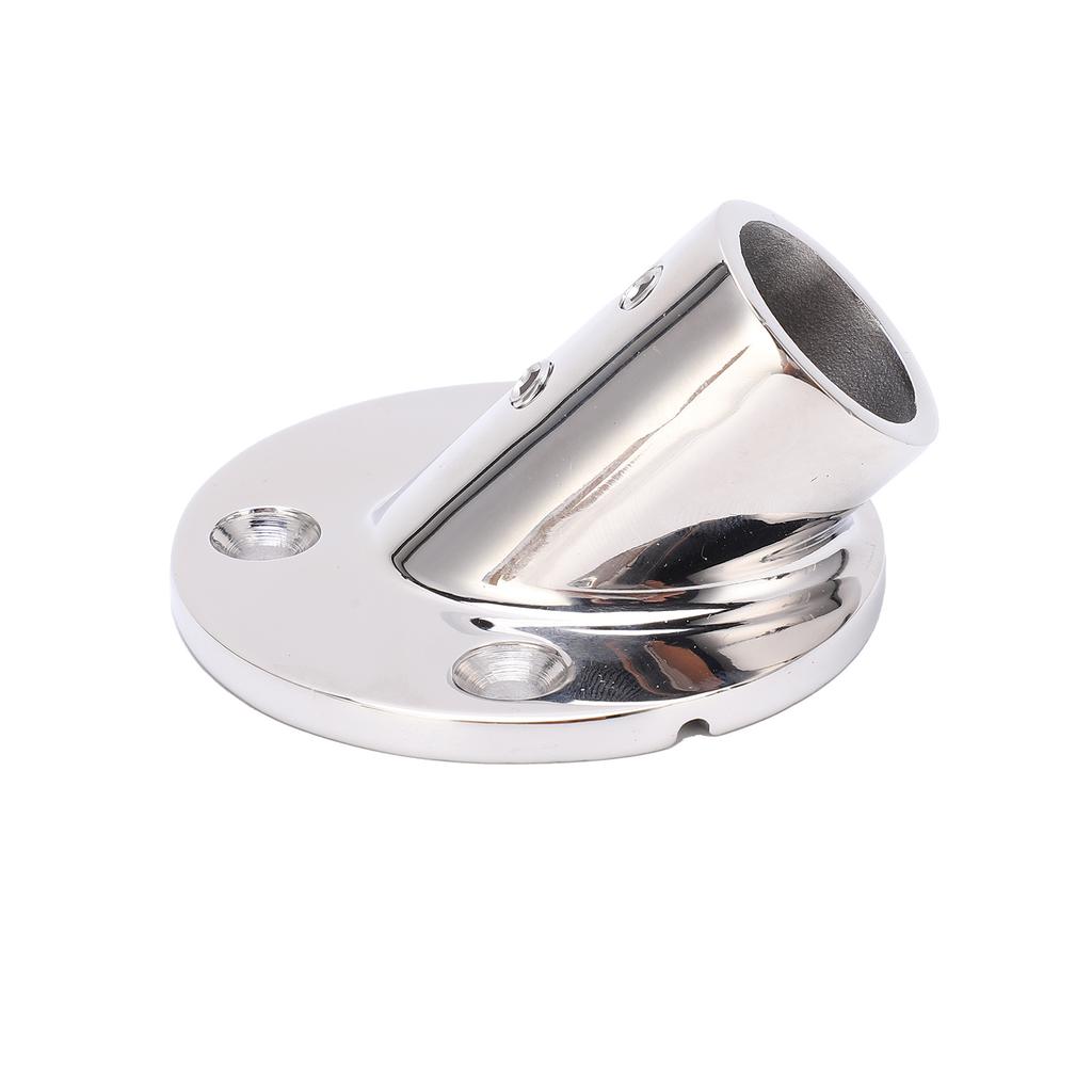 Boat Hand Rail Fitting Stainless Steel 45 Degree Round Base Tube Marine Hardware Flange Base Deck Railing