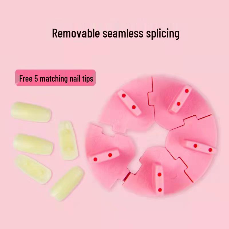 Beginner's Nail Art Practice Stand with Lotus Base