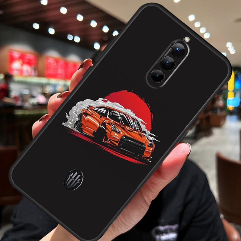 Japan JDM Car Case For ZTE Nubia Red Magic 11 10 8 9 8S 9S 10S Pro Plus 10 Air 5G 6R 6 7 6S 7S Pro Cover