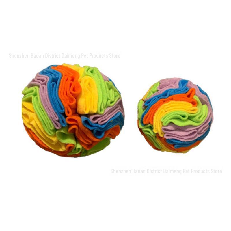 "Upgraded Dog Snuffle Ball - Interactive Pet Sniffing Toy for Snacks"