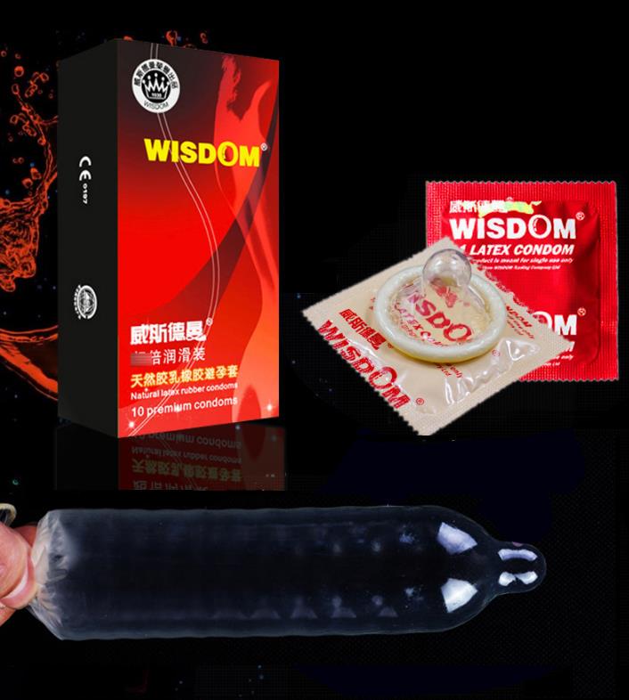 10ks Jemné latexové kondomy Delay Penis Rings Antikoncepční nástroje Kondom Sexuální produkty