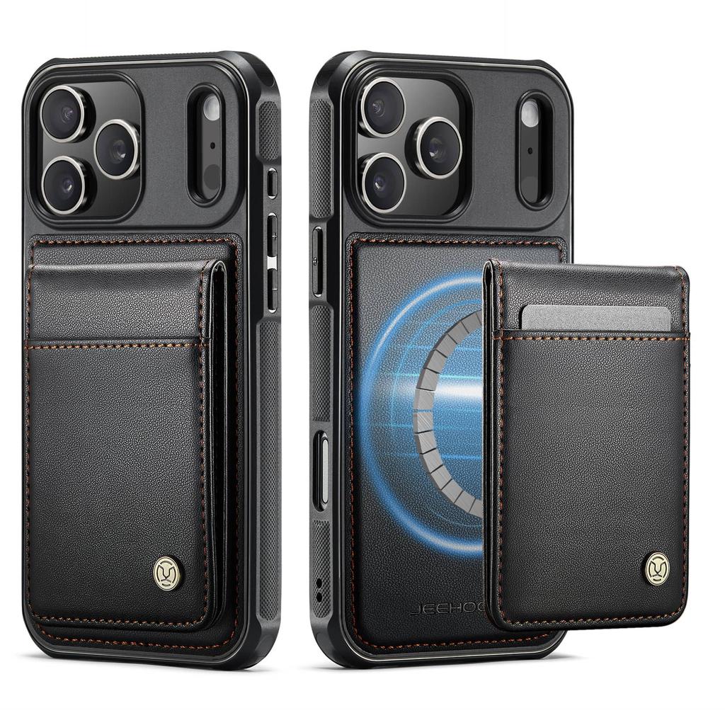 Magnetic 2 in 1 Detachable for iPhone 17 16 Pro Max 16 Plus Wallet Case with Card Holder, Magnetic Flip Kickstand Credit Slots