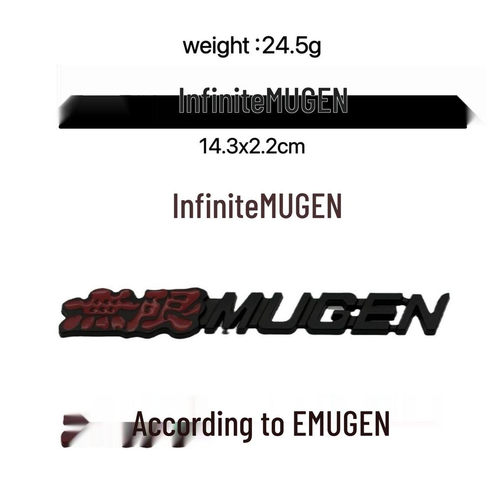 MUGEN Metal Car Emblem for Honda Modified Cars