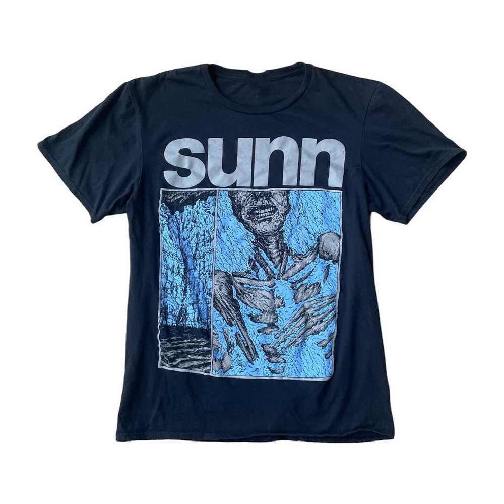 Новый Sunn O))) Футболка темно-синяя с принтом Хлопок S-234XL Унисекс Унисекс Футболка XL