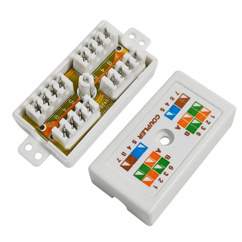Cat6 Anschlussdose RJ45 Spleißverbinder Ungeschirmt Auflege-Typ Kupplung für Cat6 Ethernetkabel Zubehör