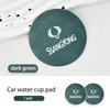2pcs Suede Car Coaster Water Cup Drink Holder Mat Anti-Slip Pad For SsangYong Sport Korando Rexton Musso Chairman Turismo Nomad