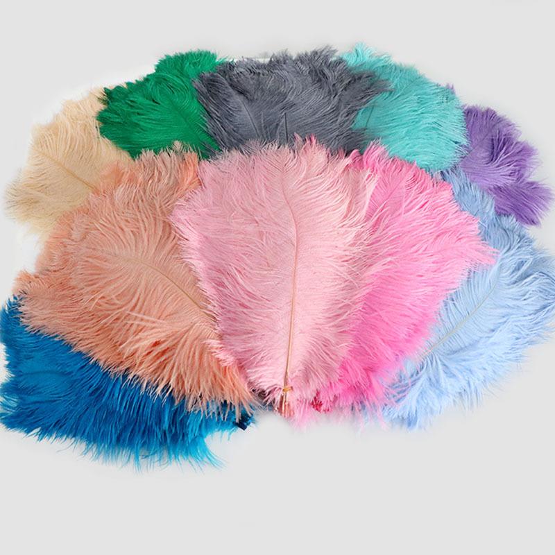High Quality Ostrich Hair 35-40Cm Multi-Colored Decorative Feathers, Stage Room Flower Arrangement Feathers