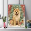 Chow Chow Pattern  3pcs 100% Round Full Drill 5D DIY Diamond Painting Embroidery Cross Stitch Rhinestone Décor
