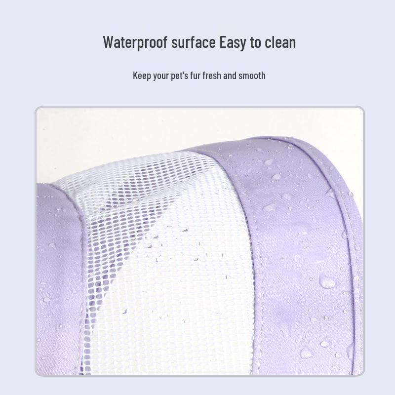 Pet Elizabethan Mesh Collar - Breathable Anti-Lick/Bite Cat Grooming Neckwear