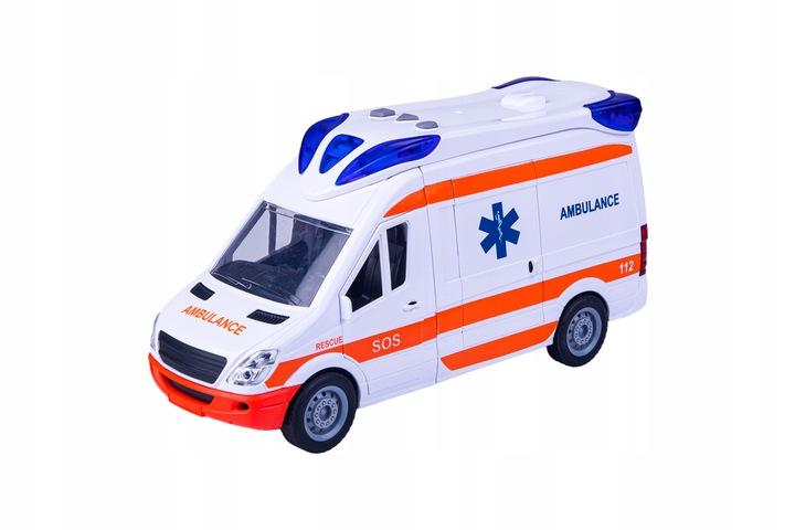 Spielzeug Krankenwagen mit Geräuschen und Lichtern Trage + Batterien