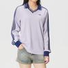 adidas Originals Women's Long Sleeve Polo Shirt Purple KY5733