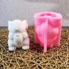 Bunnies Statue Silicone Candle Molds for Candle Soap Home Decoration Animal Shape Silicone Candle Molds for Epoxy Resin