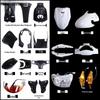 Yamaha 100 Qiaoge Gen 2 Motorcycle Shell - Black Parts Complete Set for Scooters