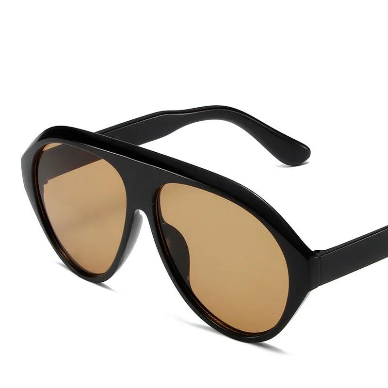 

Fashion Oversized Pilot Sunglasses Women Vintage Green Orange Shades Uv400 Men Outdoor Sports Driving Gradient Sun Glasses