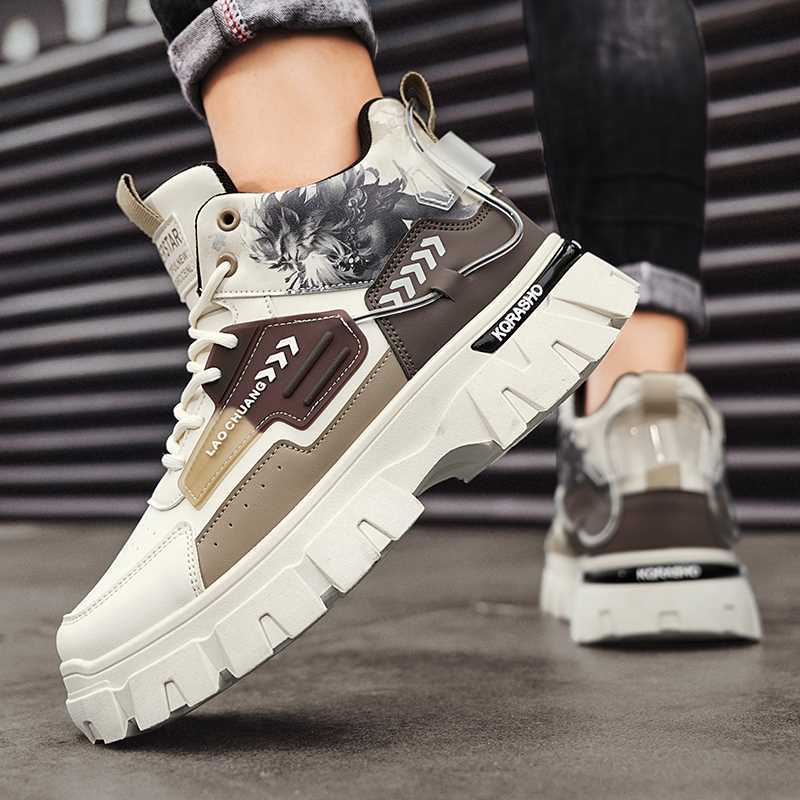 Shoes autumn and winter new casual sports thick-soled wear-resistant high-top wear-resistant Martin boots