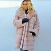 Women's Fashion Thickening Faux Fur Big Hooded Long Parka Coat Overcoat Winter Keep Warm Peacoat Jacket