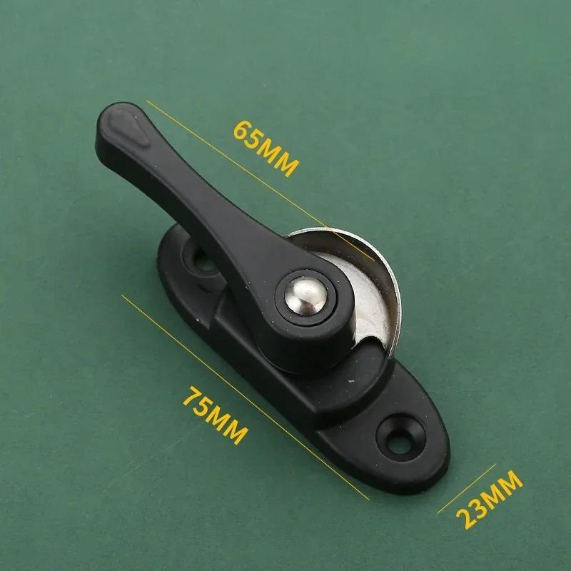 Crescent Shaped Two-way Lock Window Handle With Installation Screws Alloy Sliding Doors And Windows With Safety Lock Accessories