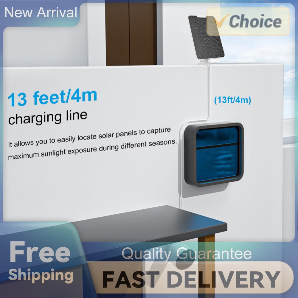 Monocrystalline Solar Panel with Rack and Screwdriver Solar Charging Panel 4W 5V 360° Rotation Compatible with Google Nest Cam China Mainland