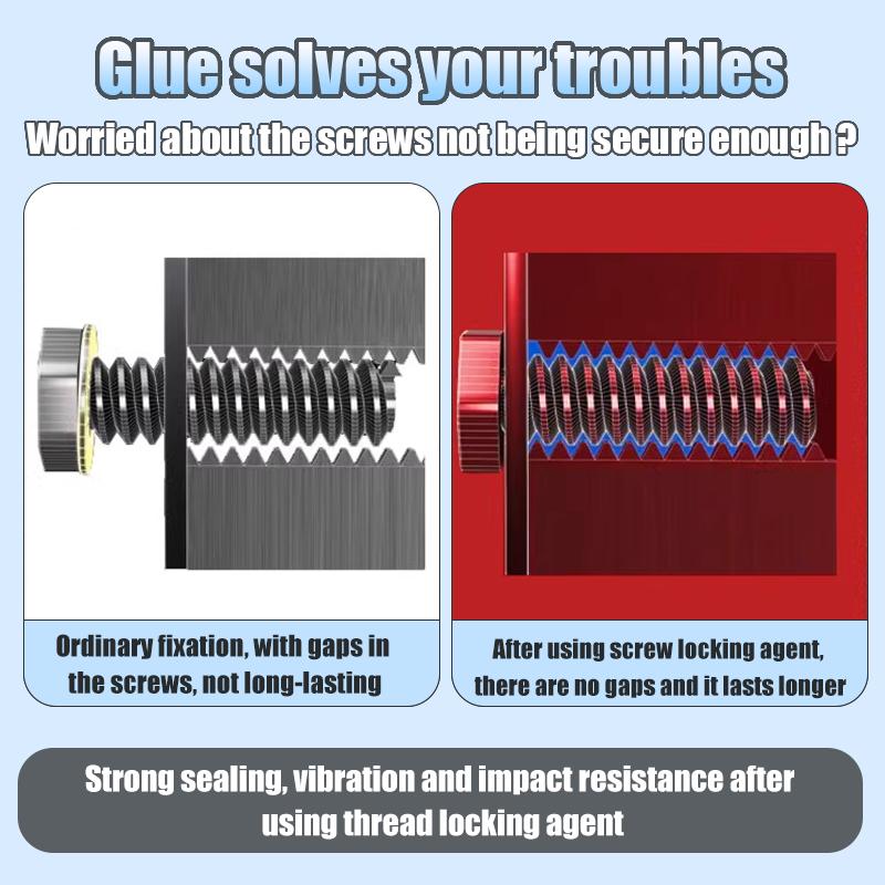 243 Thread Lock Blue Medium Strength Locking and Sealing Nuts Bolts Fasteners and Metal Can Prevent Loosening and Leakage Thread Lock3