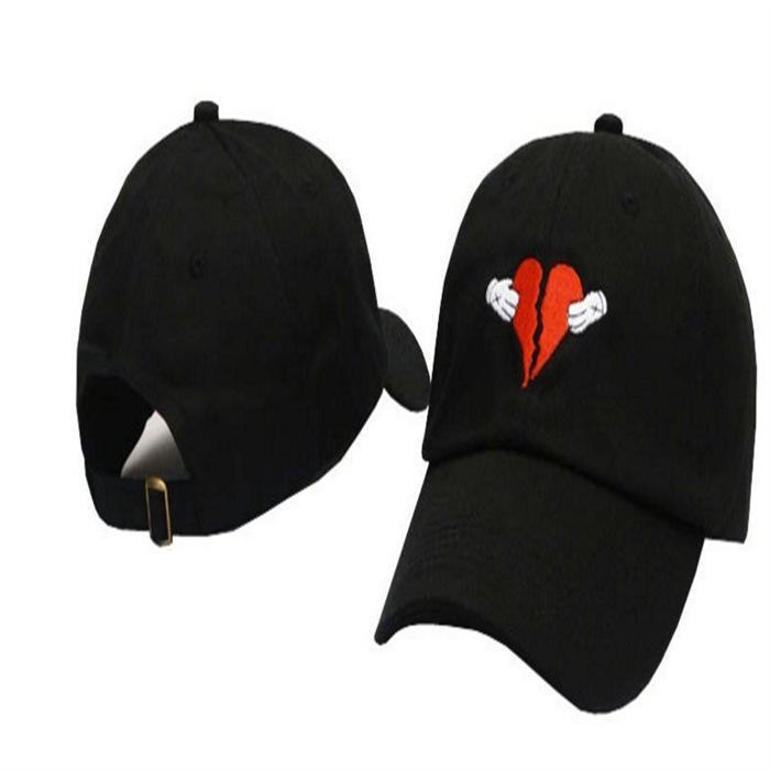 Men's and women's hats Kanye west Heart break album Peaked hat Hat Kanye curved brim hat Sun