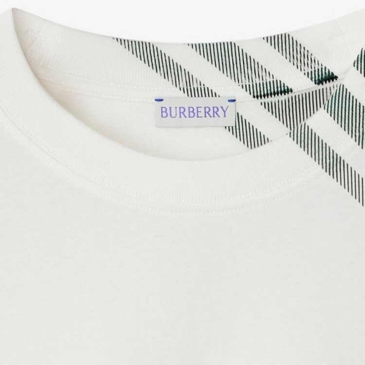 Burberry Check Sleeve Cotton T-shirt Men's 80846851