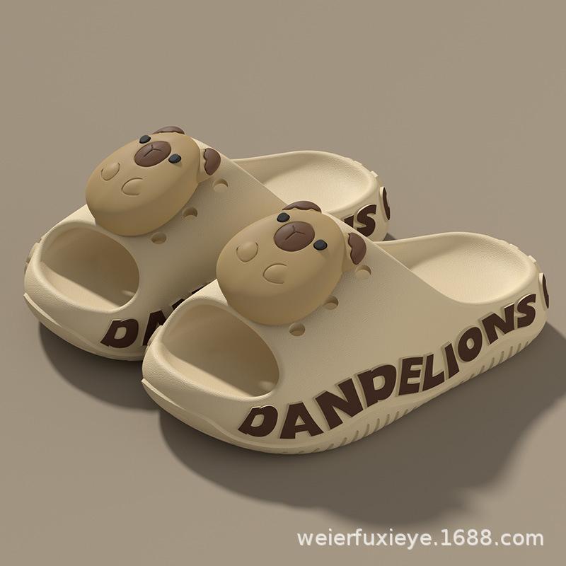Capybara Kinder Sommer Cartoon Hausschuhe für Jungen und Mädchen, rutschfeste atmungsaktive Sandalen mit weicher Sohle für Kleinkinder und ältere Kinder