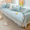1 Pc Lace Cloth Art Pure Cotton Non-slip Sofa Cushion Is Suitable for Sofa Bedroom Bay Window Four Seasons General