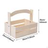 Elegant Wooden Fruit Bowl with Handle for Kitchen Decor