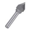 Router Bit 60 Degrees V Type 45# Carbon Steel 6mm Shank with Alloy Head Woodworking Tool(60 Degrees