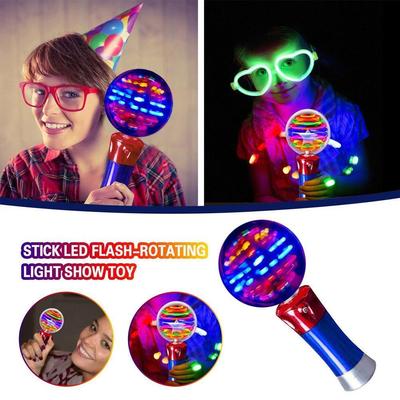 Varita LED intermitente de 7,8 pulgadas, premios para el aula, varita de juguete con bola mágica iluminada, emocionante espectáculo de luces giratorias para niños y niñas