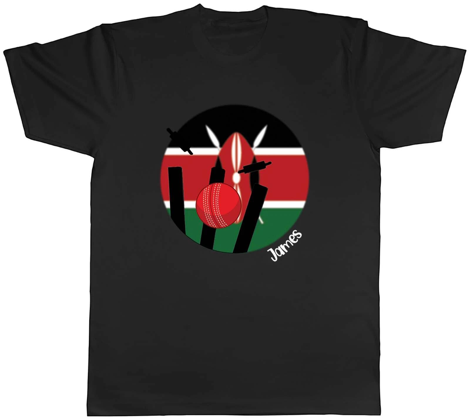Personalised Cricket Kenya Sports Mens Unisex T-Shirt Tee Gift XS