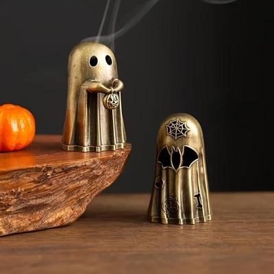 Geister Räucherhalter Ornament Handgehalten Kürbis Schreibtischdekoration Geeignet für Yoga, Meditation, Teezeremonien Heimdekoration