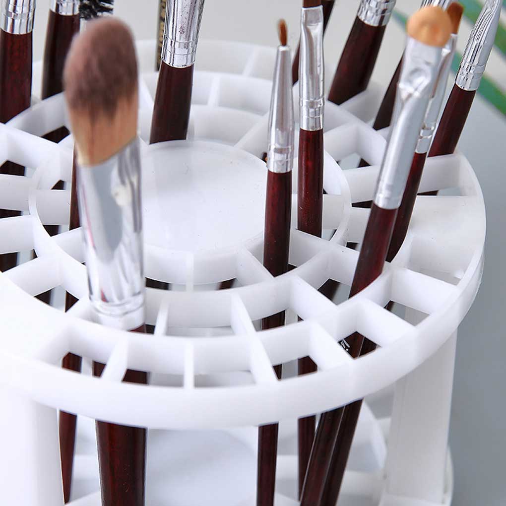 Makeup Brushes Storage Holder Multifunctional Classroom Desk Table Pen Cosmetics Pencils Organizer Drying Stand Rack