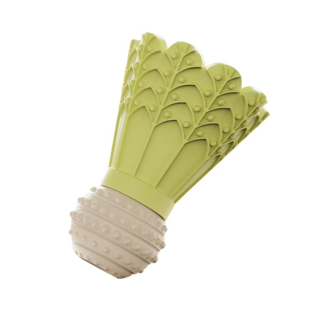 Durable Badminton Shape Dog Chew Molar Toy Self Playing Rubber Bite Resistant Toy Bite-resistant Grinding Teeth Stick Dog