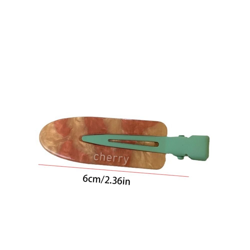 Geometry Fruit Hairpin Duckbill Clip Makeup Hair Clip Simple Traceless Hairpin  Daily