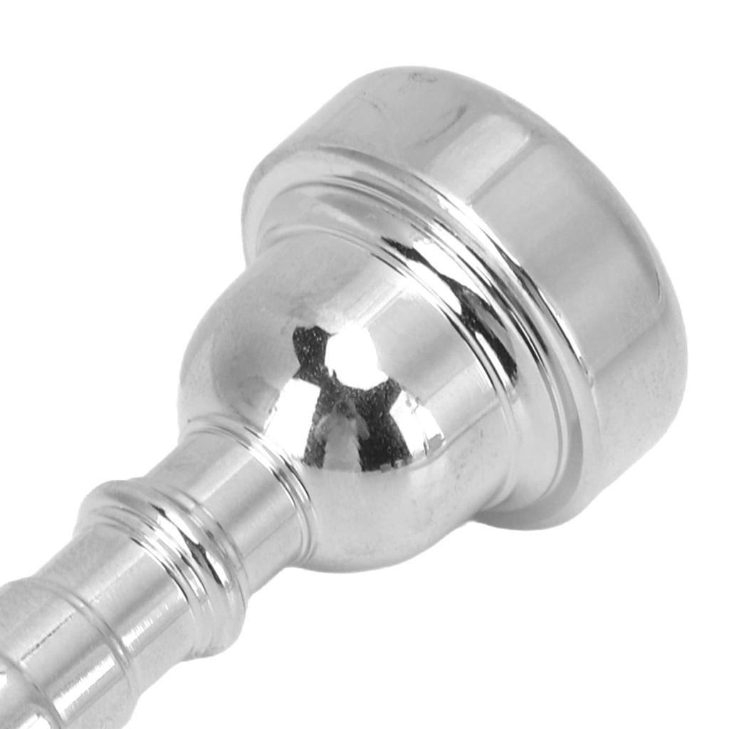 Trumpet Mouthpiece - Beginner to Professional Replacement - Silver - Easy to Clean - Suitable for Playing, Lessons, and Tracks