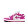 Nuevas Zapatillas de Baloncesto para Niños Air Jordan 1 Antideslizantes Amortiguación Resistentes al Desgaste Caña Baja Blanco Rosa Adolescentes FV8486-600
