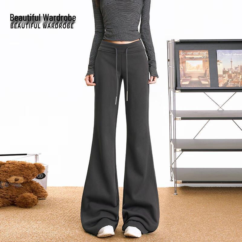 

Beautiful Wardrobe Women s High-Waist Micro-Flared Sweatpants XL