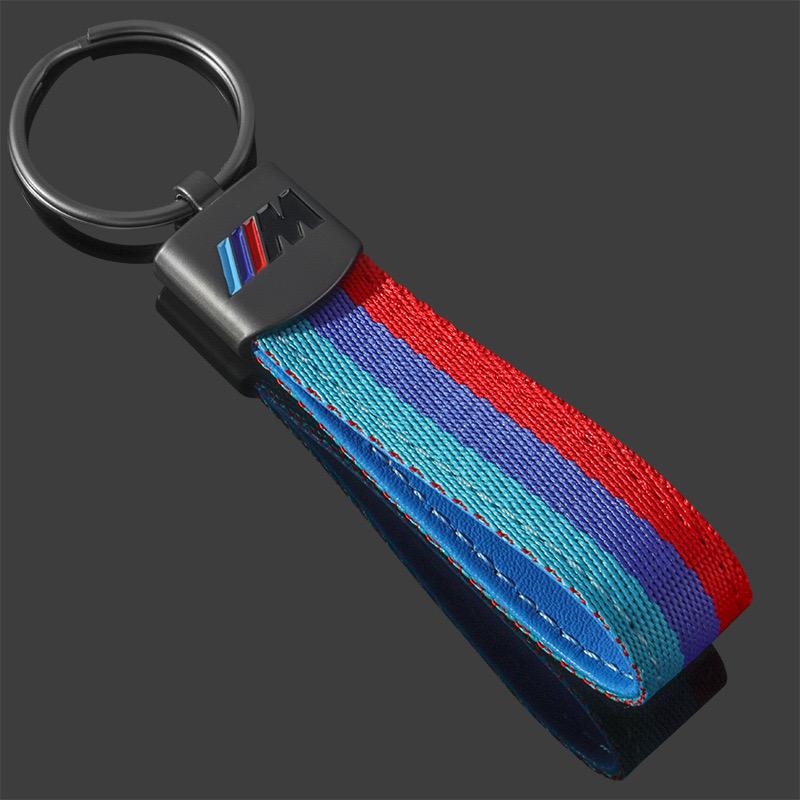 SYJH7 Synthetic Car Key Decor Key Ring Straps 3D Metal Keychain For BMW M Performance E46 E90 E60 F10 F30 E39 E36 F20 E87 G30 E92E91X5