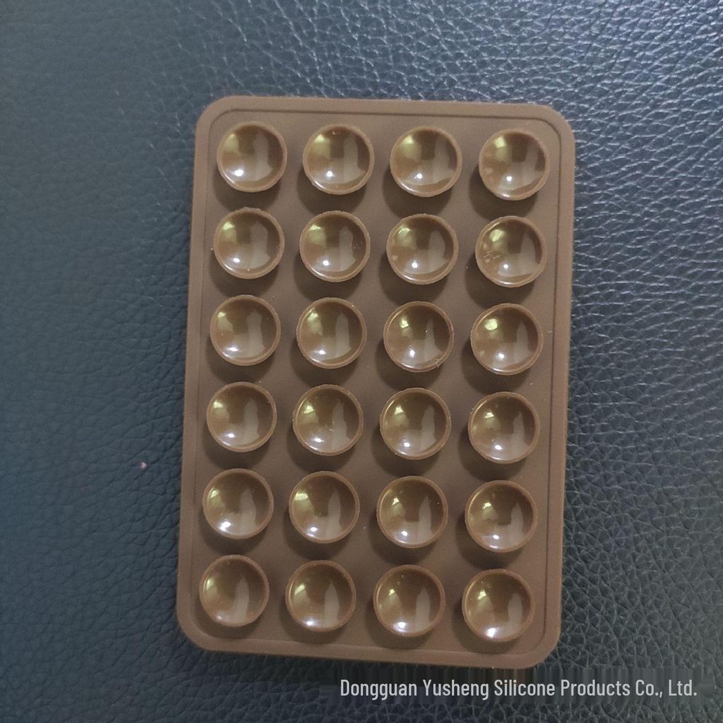 Square 24-Hole Thickened Silicone Phone Holder Suction Cup Sticker