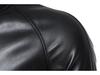 Men's PU Leather Jacket with Stand Collar - Korean Style for Autumn/Winter Casual Wear