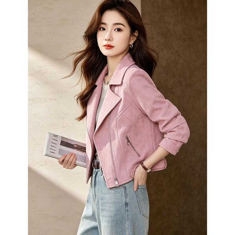 D.F.DEAR Women's Chic Lapel Short Jacket