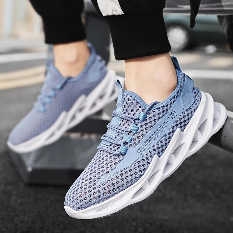 2026 New Summer Sneakers Men Mesh Breathable Running Tennis Shoes Outdoor Sports Tenis Masculino White Casual Walking Shoes