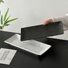 Minimalist Stone Texture Rectangular Ceramic Snack Plate